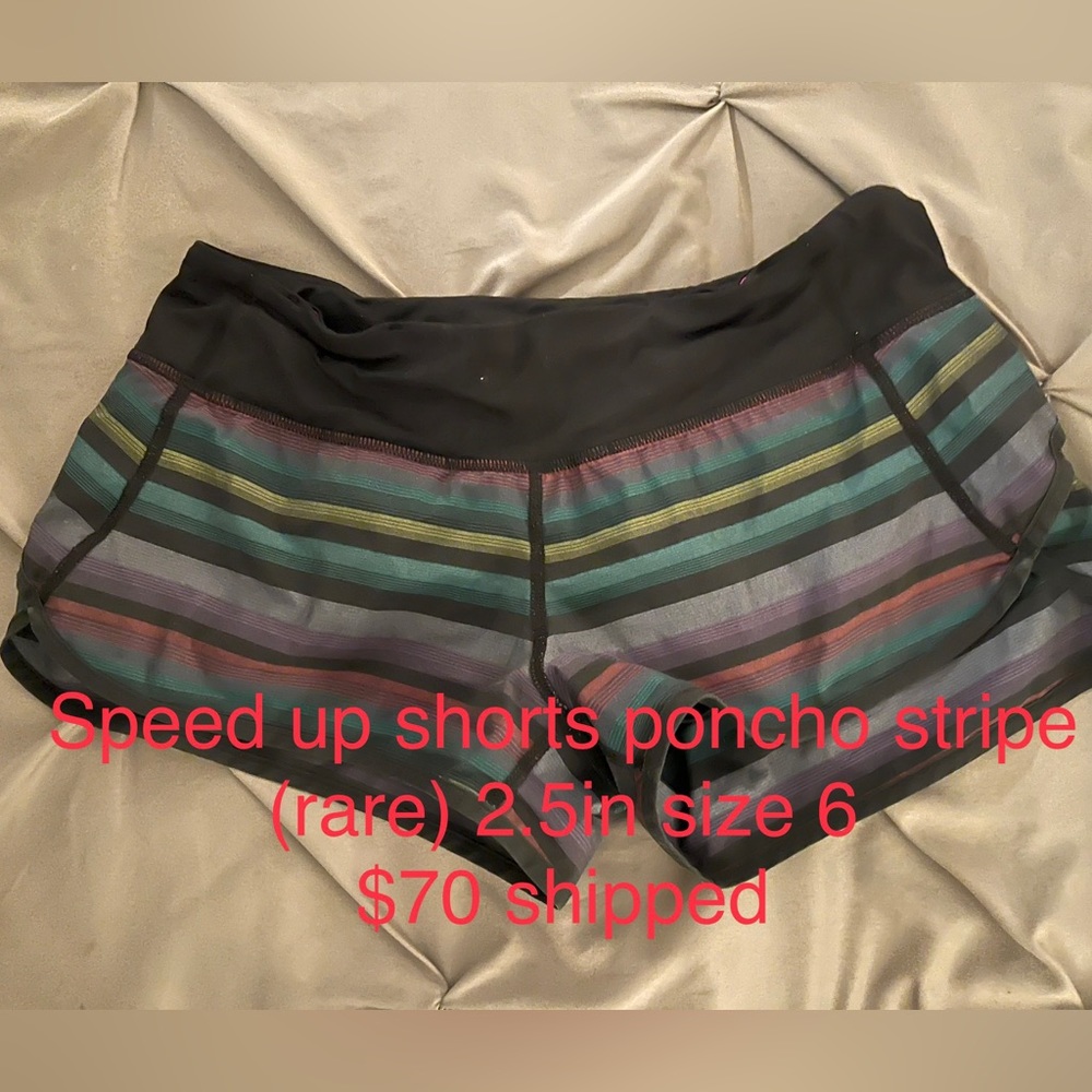 Rare Speed up shorts size 6